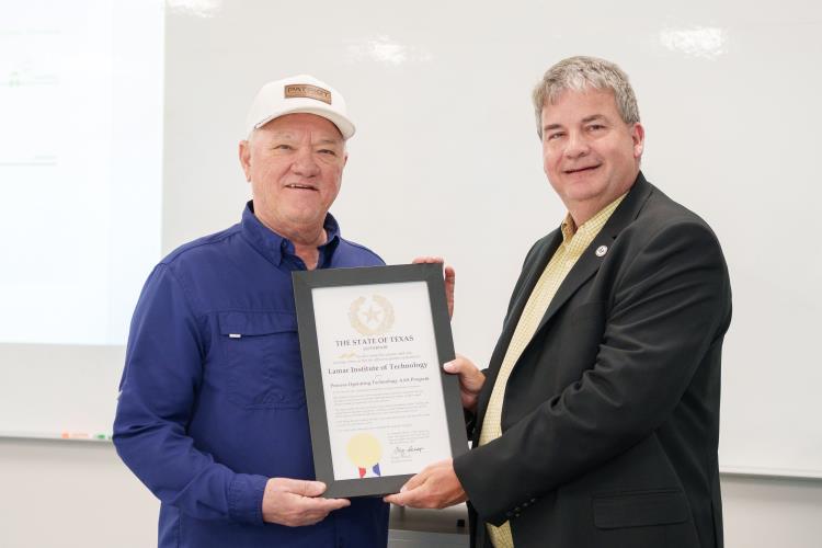 attachment image-Lamar Institute of Technology Receives State Recognition for Process Technology Program Excellence