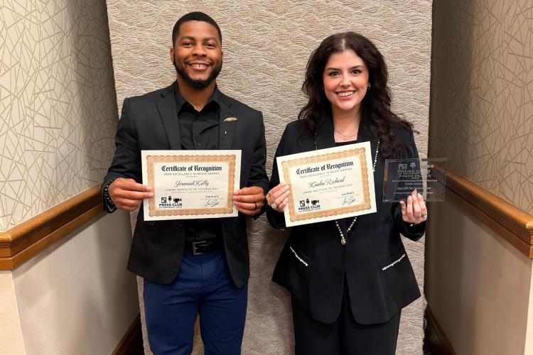attachment image-LIT Communications and Marketing Team Earns Three Awards at Southeast Texas Press Club Excellence in the Media Gala